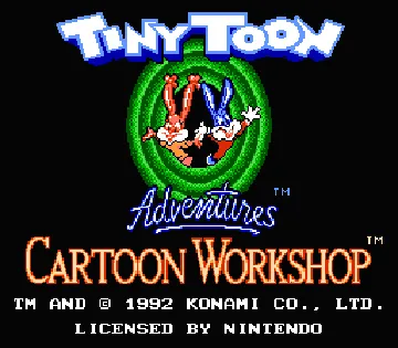 Tiny Toon Adventures Cartoon Workshop (USA) screen shot title